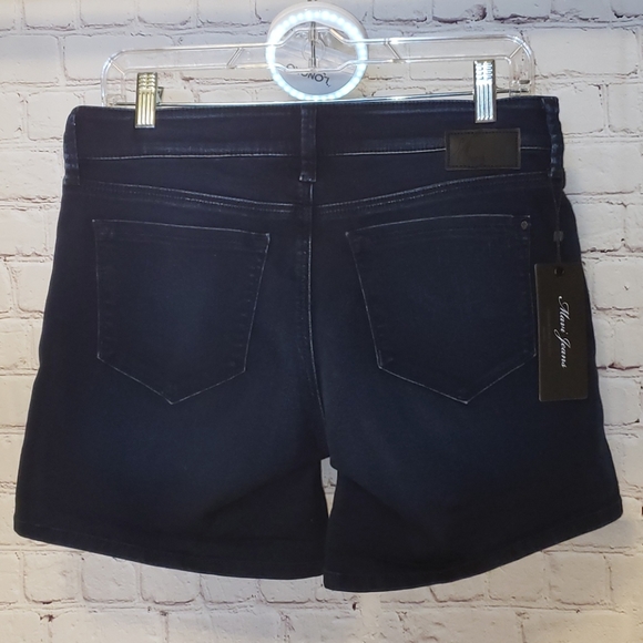 Mavi Dark Jean Shorts - Picture 7 of 8